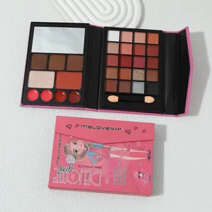 29 Color Eyeshadow Palette Book Customized Logo Girls Glitter Face Palette La Sombra De Ojos thumbnail-4
