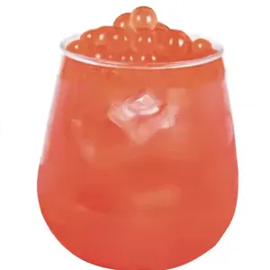 Bubble Tea Cup With Bubble Blends Fruity Pearls Burst Pop With Real Fruit Juice Popburst Bubble Boba Drink thumbnail-4