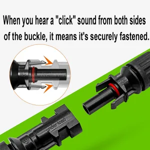 Cheap Solar PV 1000V DC Cable Connector Compatible Type Plug Connectors thumbnail-2