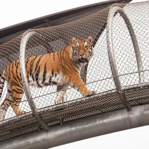Zoo-specific Ecological Mesh/Tiger Enclosure Mesh/hand-woven Stainless Steel Rope Mesh Factory Direct Hot Sale thumbnail-4