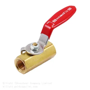 Hamai BBS-01 Series Brass Small Shut Ball Valve Manual Control for LPG Gas Lever Handle Threaded for Air Oil Flow-Plumbing thumbnail-1