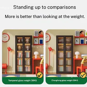 Large Capacity Office Bookshelf 2000mm High for Executive Suite | Vintage Black Adjustable Shelf Cabinet thumbnail-1