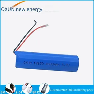Oxun Lithium Battery Icr18650 Lithium-ion Battery, 3.7v, 2600mah, for Consumer Electronics thumbnail-2