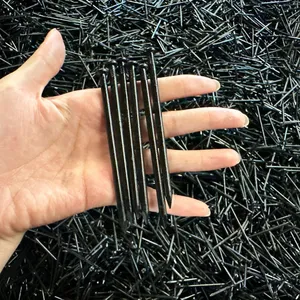 Black Steel Nails With Consistent Gauge and Length Precision thumbnail-5