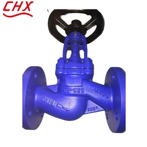 ANSI/DIN Ductile Iron WCB Flange Globe Valve Stainless Steel Steam Zero Leakage Design Sealed Bellows Long Life Globe Valve thumbnail-2