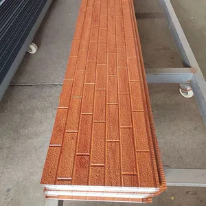 External Wall Cladding With Steel Structure House Sandwich Panels for Outside Usage thumbnail-1