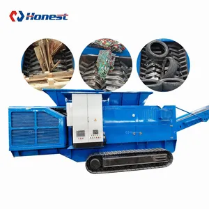 Heavy-Duty Crawler Mobile Shredder: The Ultimate On-Site Solution for Multi-Material & Bulky Waste Recycling thumbnail-1