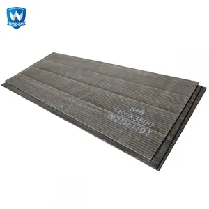 Open‑Arc Hardfacing Composite Steel Plate Pre‑Drilled Holes Chute Transfer Point Wear Protection Liner thumbnail-1