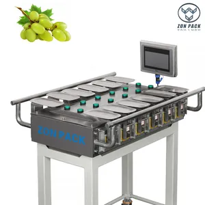 Manual 12 Heads 14 Heads Multihead Combination Scale Grape Fruit Weighing Scale thumbnail-1