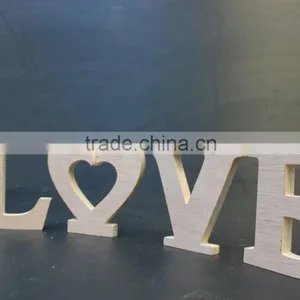 Wooden Plaque Words/Letters Free Standing "LOVE" Home/Wedding Decoration thumbnail-2