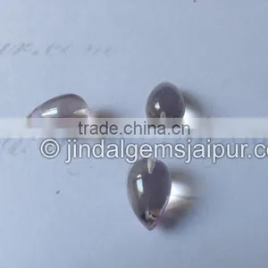 Wholesale Loose Gemstone Pink Amethyst Smooth Half Drill Drops thumbnail-1