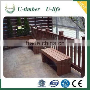 Graceful WPC Wood Garden Railing thumbnail-1