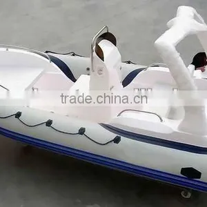 PVC/Hypalon Material Fiberglass Inflatable Boat thumbnail-1
