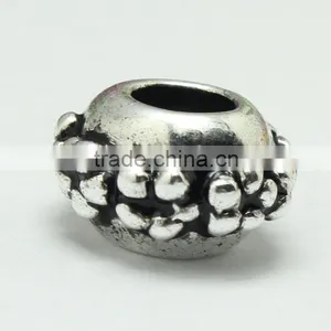 Popular Pdora Old-fashioned Jewelry Large Hole Beads, Zinc Alloy Large Hole Metal Slide Beads for Necklace and Bracelets thumbnail-1
