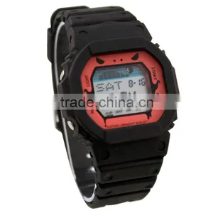 FT1185_RD Red Color Dial LCD Display Plastic Rubber Watch for Kids thumbnail-4