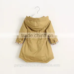 Wholesale Children's Boutique Clothing Kids Coats High Quality Floral Cotton Girls Winter Coat thumbnail-5