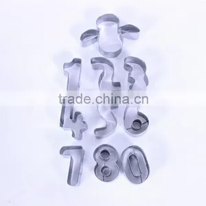 YangJiang Factory Manufature Popular English Alphabet Shape Stainless Steel Cake Mould/biscuit Making Mould thumbnail-1