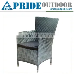 Simple Design Leisure Outdoor Modern Dining Bistro Wicker Cane Rattan Chairs thumbnail-1