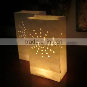 Tea Light Holder Luminaria Paper Lantern Candle Bag For Christmas Party Wedding Decoration Products thumbnail-4