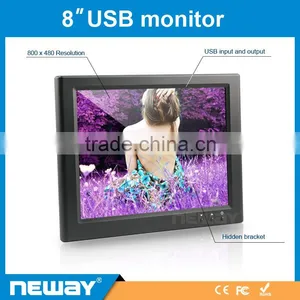 8 Inch Widescreen With WIFI USB Power Touch Screen Lcd Monitor thumbnail-3
