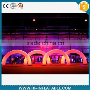 Outdoor Cheap & Portable Lighting Inflatable Event Entrance Arch With Led Light Inside for Sale thumbnail-1