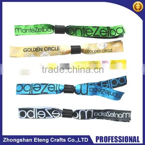 Fashion Disposable Woven Wristbands,Custom Event Woven Wristband With Slide Lock Quality Choice thumbnail-1