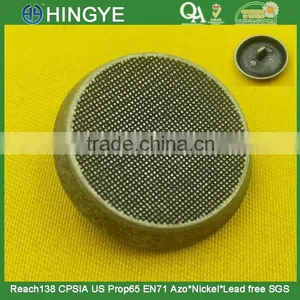 25mm Metal Shank Button in Anti-Silver Color --- MJ1168 thumbnail-1