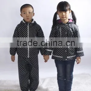 2015 ODM New Fashion Design Girls pu Rain Jacket thumbnail-2