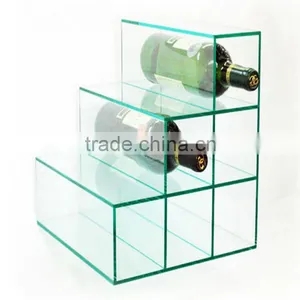 Fashion Design Acrylic Wine Display Stand ,wine Display Fixture thumbnail-1
