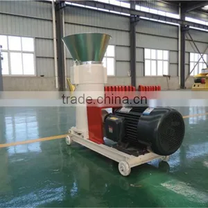 800 Kgs per Hour Stainless Steel Mould Flat Die Fuel Pellet Press Rice Husk thumbnail-2