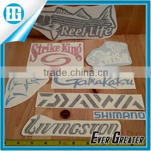 Fishing DECALS STICKER Vinyl Lure Reel Rod Hook Tackle Box Tug Canoe Boat Fly thumbnail-1
