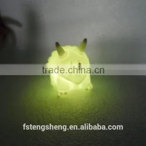 2016 New Custom Design Cute Pvc Led Toy Animal Shaped Night Lights thumbnail-4