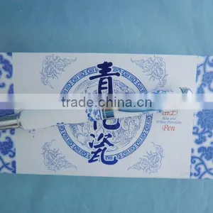 PO-01-pretty Blue and White Porcelain Ball Pen for Gift thumbnail-2