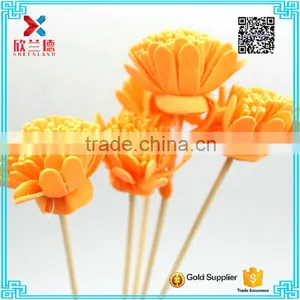2016 Orange Color Fashion Aroma Diffuser Handmade Sola Wood Flower thumbnail-3