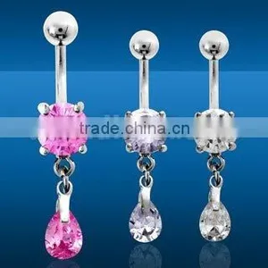 Dangling Cubic Zirconia Pear thumbnail-1