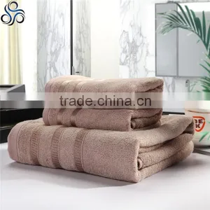 Luxurious From Bamboo Super Absorbent Solid 3 Piece Bath and Face Towel Set thumbnail-3