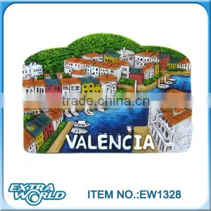 Barcelona Resin Fridge Magnet With Rubber Back Magnet thumbnail-1