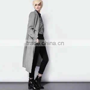 2015 European Minimalis Mwomen's Long Wool Coat thumbnail-1
