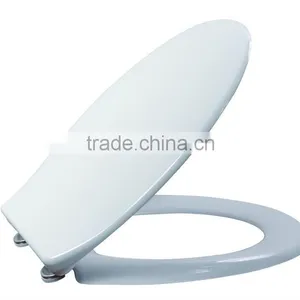 Classic Duroplast Toilet Seat Cover With Soft Close and Adjustable Stainless Steel Hinge for Closet Toilet in the Bathroom thumbnail-1