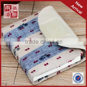 Fabric Cover Magnetic Notebook With Grid Inside Pages thumbnail-2