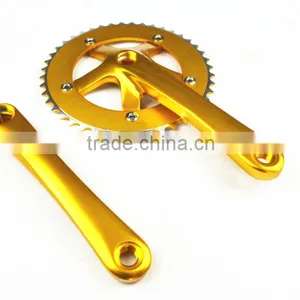 Colorful Fixed Gear Bike Bicycle Chainwheel Chain Wheel 42t Alloy Crankset China Chainwhel Factory thumbnail-1