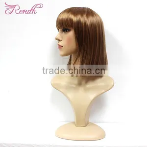 New Hairstyle Soft Natural Short Straight Blonde Bob Wig Hair thumbnail-2