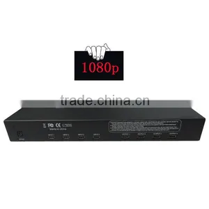HDMI 4x4 Matrix Switch & Splitter by Cat5e Cat6 UTP 3D thumbnail-1