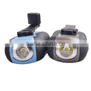 3 Modes Light Plastic Dynamo Hand Crank Torch Light thumbnail-3