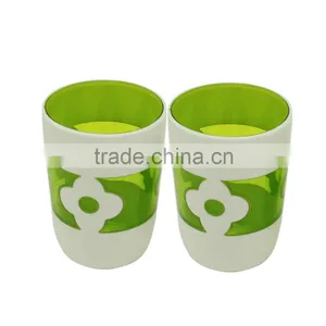 Plastic Material Green Bathroom Accessory Gargle Cup thumbnail-2