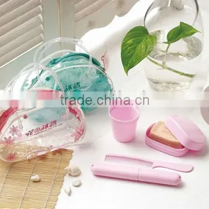 Travel Plastic Bath Set, ,bath Gift Set.PVC Bag.promotional Items 6853 thumbnail-1