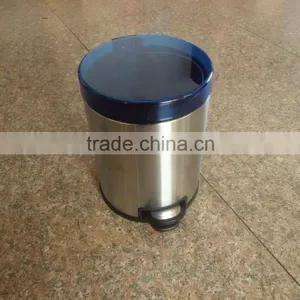 Household Stainless Steel Dustbin With Transparent Lid and Pedal thumbnail-2