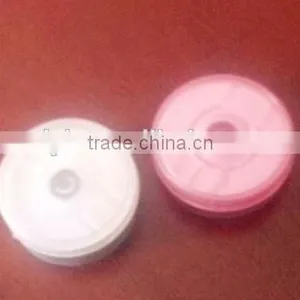 20mm Tear Flip Off Cap Transparent Red thumbnail-1