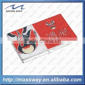Printing Sticker Aluminum Red Color Custom Business Name Card Case thumbnail-1
