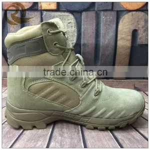 Wholesale Leather Khaki Waterproof Short Ankle Army Military Tactical Boots thumbnail-3
